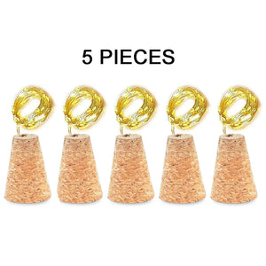 5/10pcs Wood Wine Bottle String Light 20LED Copper Wire Fairy Lights Cork Shape holiday Lamp Wedding Party Garden Decor Yard