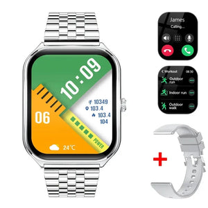 New Ultra Thin Smart Watch men 1.96" AMOLED 360*360 HD Pixel Display Always Show Time Call Reminder Smartwatch Ladies For huawei