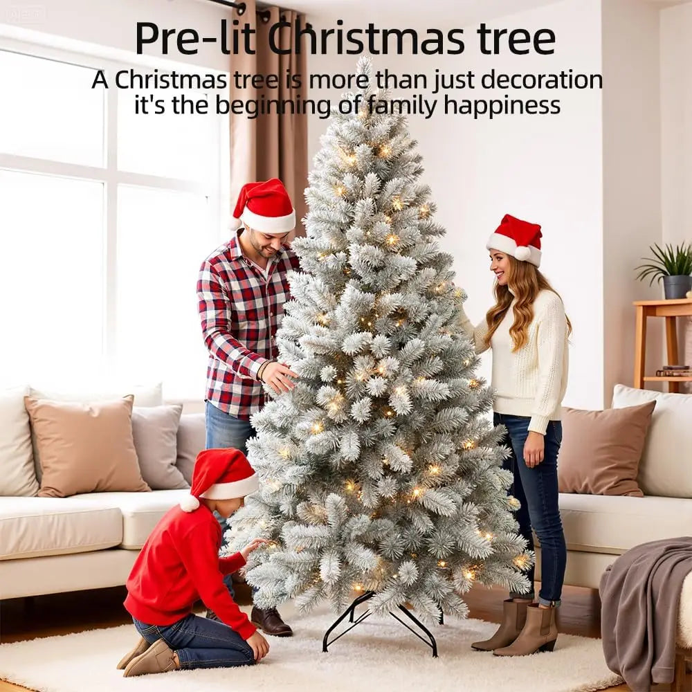 Christmas Tree with Lights 6ft Premium Artificial Christmas Tree with 874 Branch and 250 Warm Lightsm  Easy Assembly