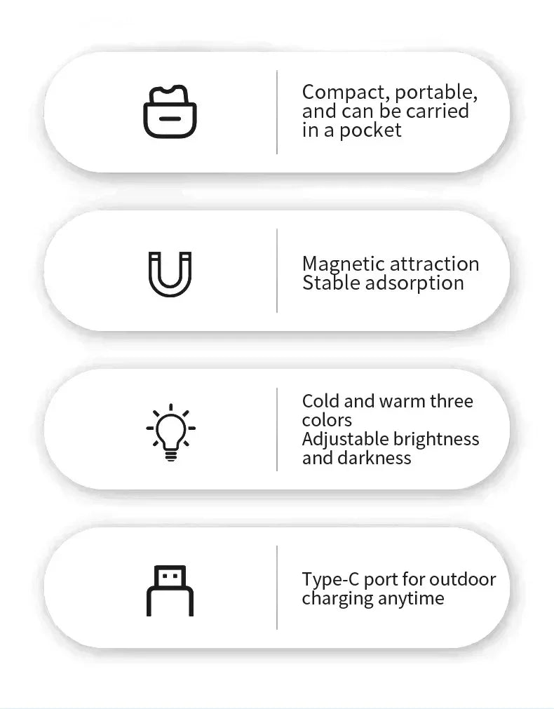 Pocket Magnetic LED Selfie Light For IPhone IPad Mobile Phone Laptop Flash Fill Video Photo Ringlight Photography Lamp