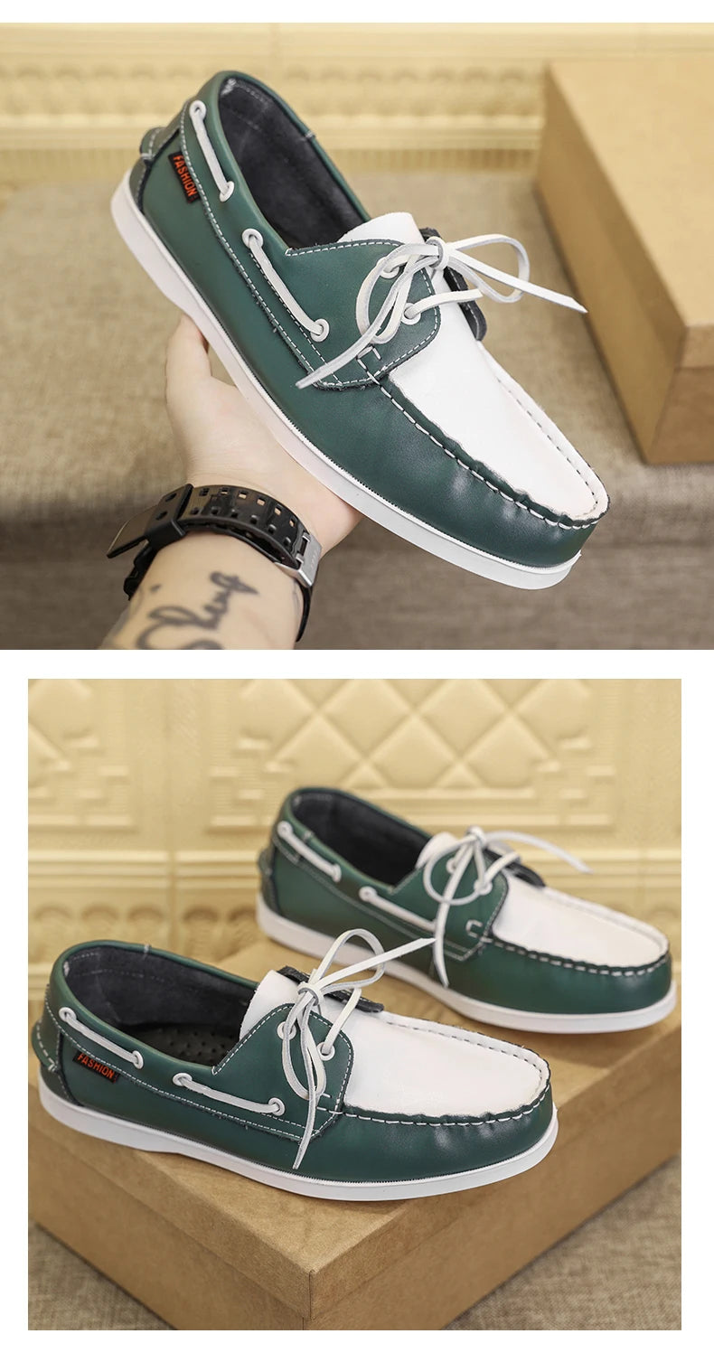 Men Loafer Shoes High Quality Handmade Wear-Resistant Genuine Leather Casual Shoes Business Luxury Dress Designer Shoes Driving