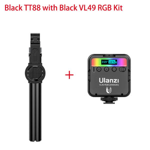 Ulanzi TT88 1.44M Overhead Selfie Stick Phone Tripod with Magnetic Clamp Wireless Remote Extension Tripod for LiveStreaming Vlog