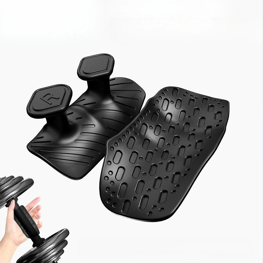 1 Pair Anti-Slip Workout Grips Ergonomic Rubber Hand Protector Gloves for Weight Lifting, Pull-Ups, Home Gym Training & Exercise