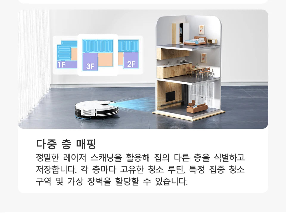 Ilife A30 Pro 5000Pa Suction Power, Combined Robot Vacuum Cleaner and Mop Cleaning Function, Automatic Dust Empty, 60 Days Capacity, Support App/Remote Control, 180 Minutes Operation Time