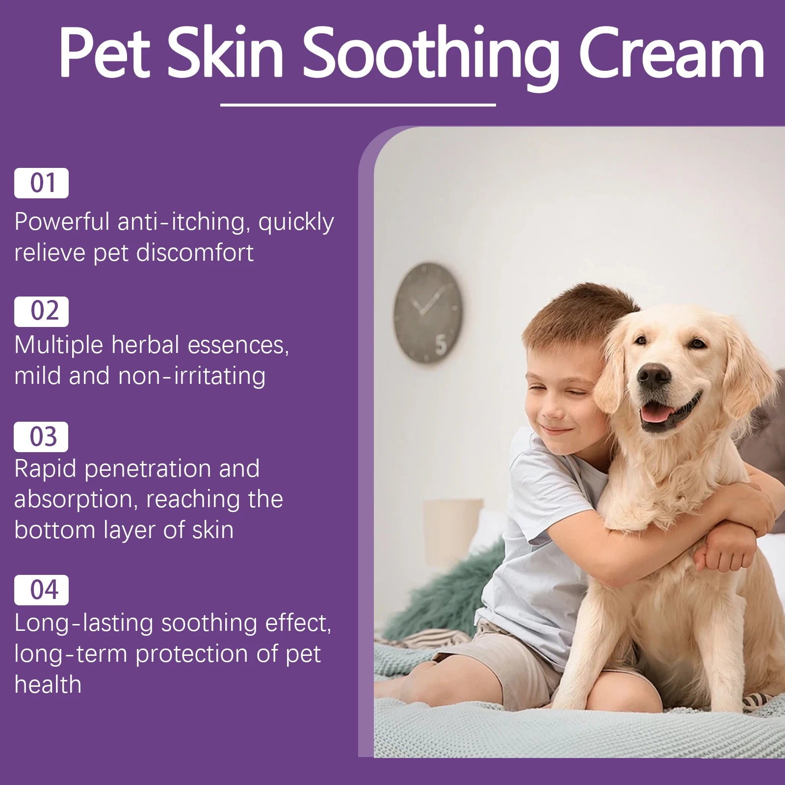 20g Pet Skin Soothing Cream Effectively Relief Itching Skin Redness Dry Naturally Gentle Repair for Cats and Dogs Skincare Balm