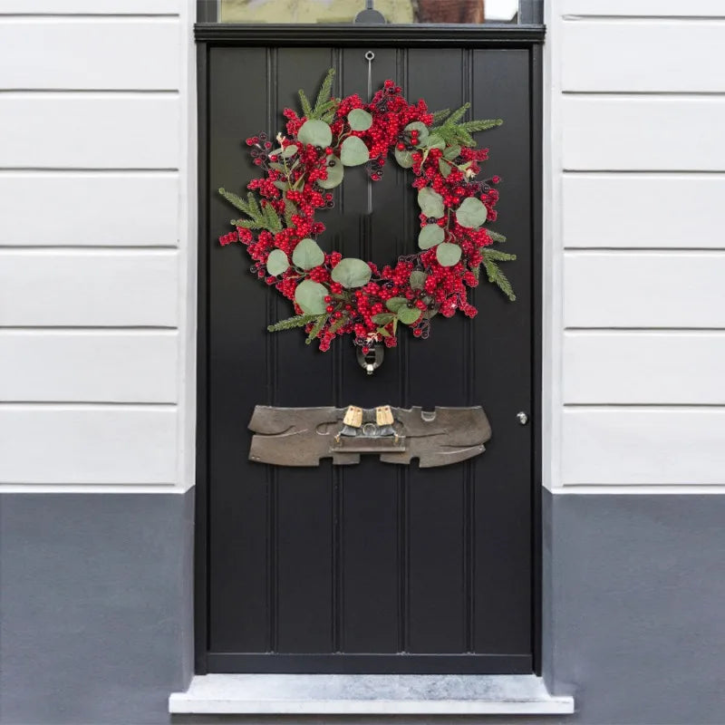 SRETNO Christmas Wreath Artificial Plants Red Fruit Flower Wreath Home Decorations Ornaments Christmas Supplies 2025 New Garland