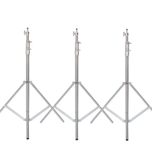 2.9M Tripod Super Stable Big Tripod Foldable Light Stand Lifting Frame Wheels Photography Softbox Photo Studio Stainless Steel