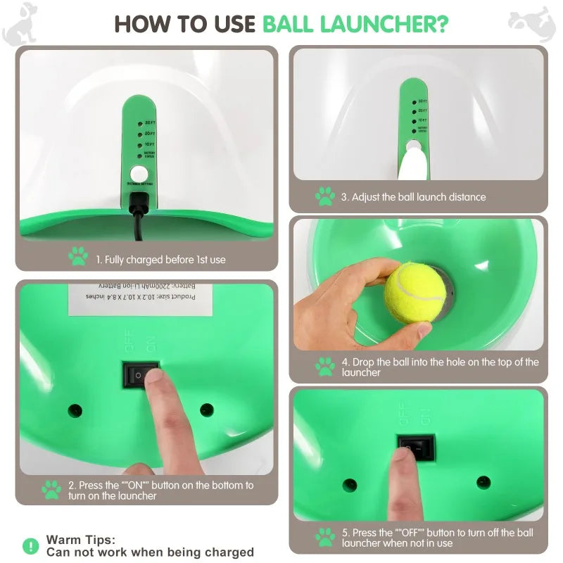 Catapult For Dogs Ball Launcher Dog Toy Tennis Ball Launcher Jumping Ball Pitbull Toys Tennis Ball Machine Automatic Throw Pet