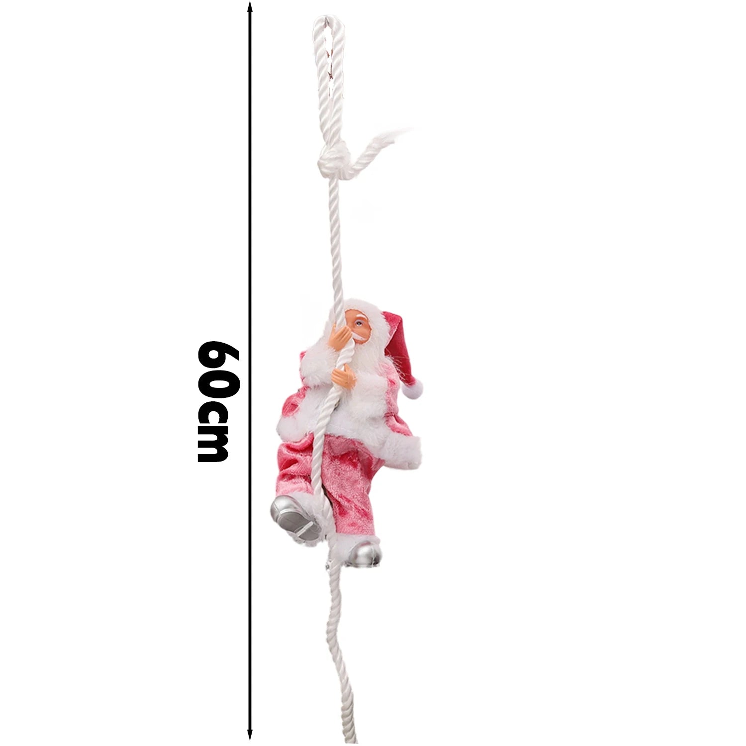 Christmas Santa Doll Funny Climbing Rope Christmas Pendant for Tree Wall Window Xmas Decor Holiday Ornament 2025 New Year Gifts