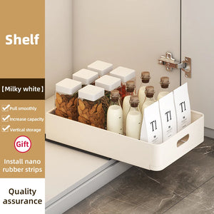 Kitchen Sliding Dish Rack Home Pull-out Drawer Bowl Storage Shelf Dish Drying Storage Box With Sliding Rail Kitchen Storage Rack - You Offer