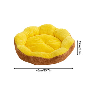 Winter Universal Dog Bed Mat Cute Flower-Shaped Nest Bed for Large Dog Cat Pet Plush Warm House  Pet Dog Accessories