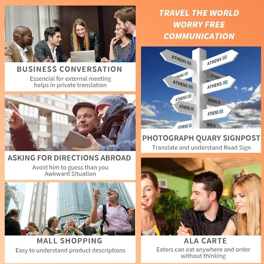2025 New AI Smart Voice Translator 138 Languages Portable Support WiFi Full 3D Touch Screen Photo Offline Recording Translation