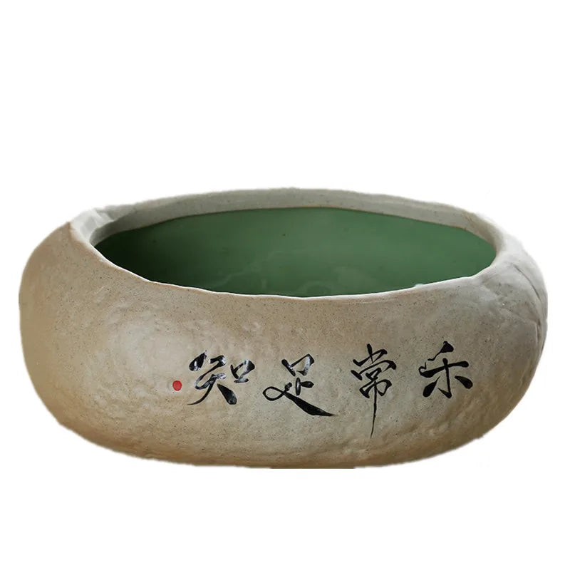 Large Size Cerc Tea Waing Basin Simulated Home Living Room Tea Cup Basin Tea House Coarse Cercs Tea Ceremony Accor...