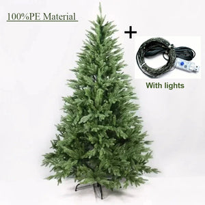 Artificial Christmas Tree 100% PE Encryption Material with Lights Large Christmas Tree 1.2m to 2.4m Family Christmas Decorations