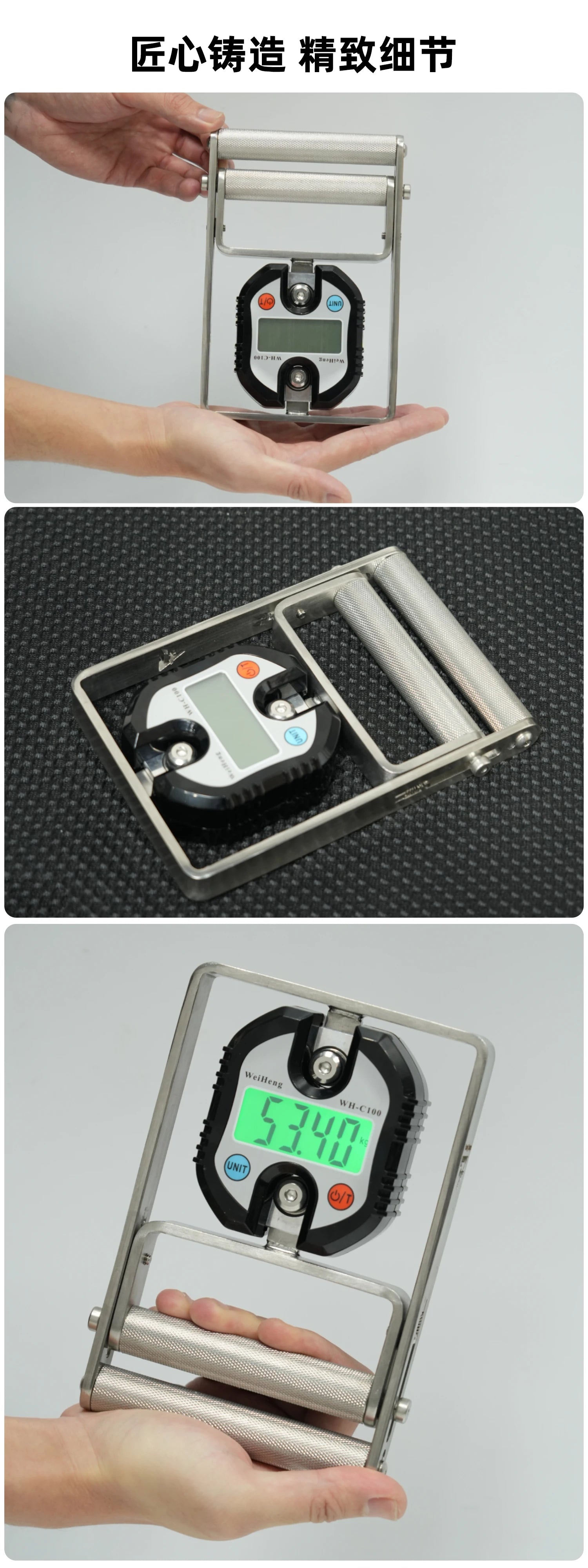 Daqi Spring Gripper Digital Display Grip Meter Flexion Finger Muscle Training/Special Strength Data Test Belt Digital Display