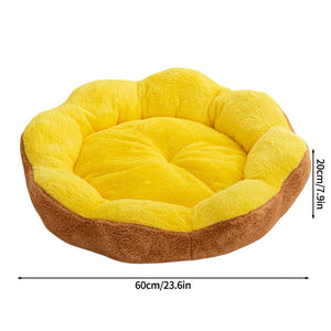 Winter Universal Dog Bed Mat Cute Flower-Shaped Nest Bed for Large Dog Cat Pet Plush Warm House  Pet Dog Accessories