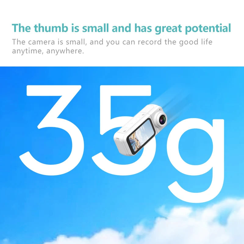 Xiaomi Youpin 1.47" IPS Screen Action Camera 2.7K Video Thumb Camera with 180°Rotatable Lens Support Wi-Fi Magnetic Attachments