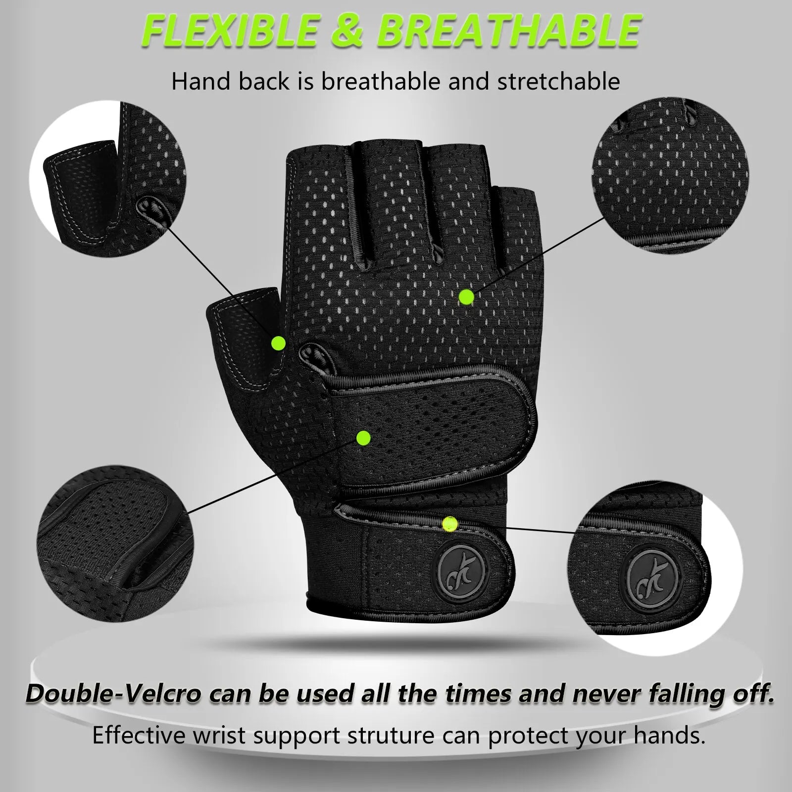 New Mountain Road Bike Riding Gloves Outdoor Sailing Paddle Board Sports Gloves Short Finger Breathable Fitness Gloves
