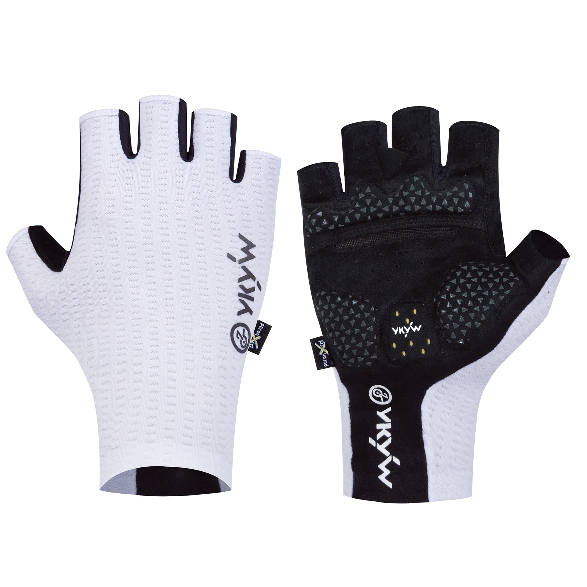 YKYWBIKE 2025 Cycling Sports Gloves PORON XRD Sponge Summer Road Bike Gloves Shock-Absorbing Bicycle MTB Half Finger Gloves