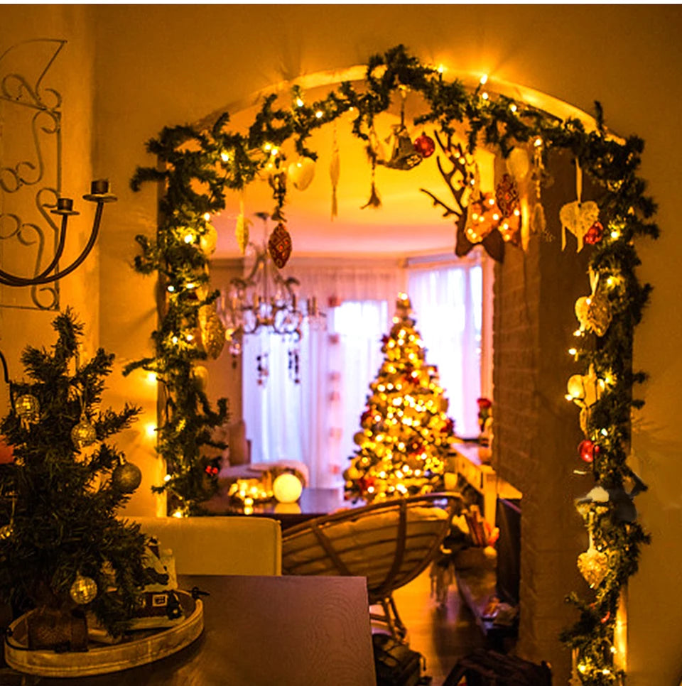110V 220V LED Christmas Lights Fairy Garland String Light 10M- 100M EU / US Plug For Outdoor Garden Holiday New Year Party Decor