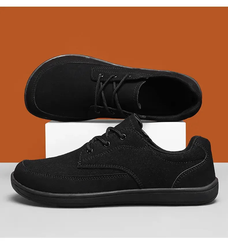 Men Suede Casual Wide Toe Shoes Beige Thick Soled Lace Up Walking Shoes Also Suitable for Designer Retro Style Denim Boot Sizes