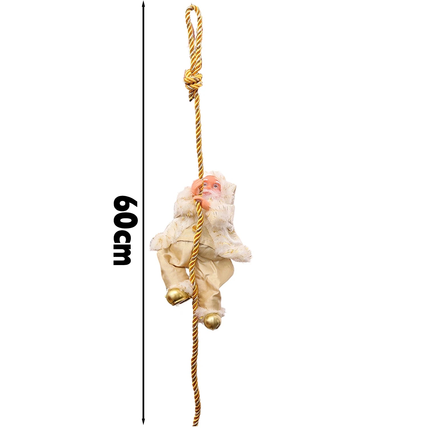 Christmas Santa Doll Funny Climbing Rope Christmas Pendant for Tree Wall Window Xmas Decor Holiday Ornament 2025 New Year Gifts