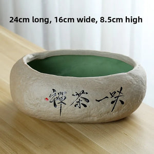 Large Size Cerc Tea Waing Basin Simulated Home Living Room Tea Cup Basin Tea House Coarse Cercs Tea Ceremony Accor...