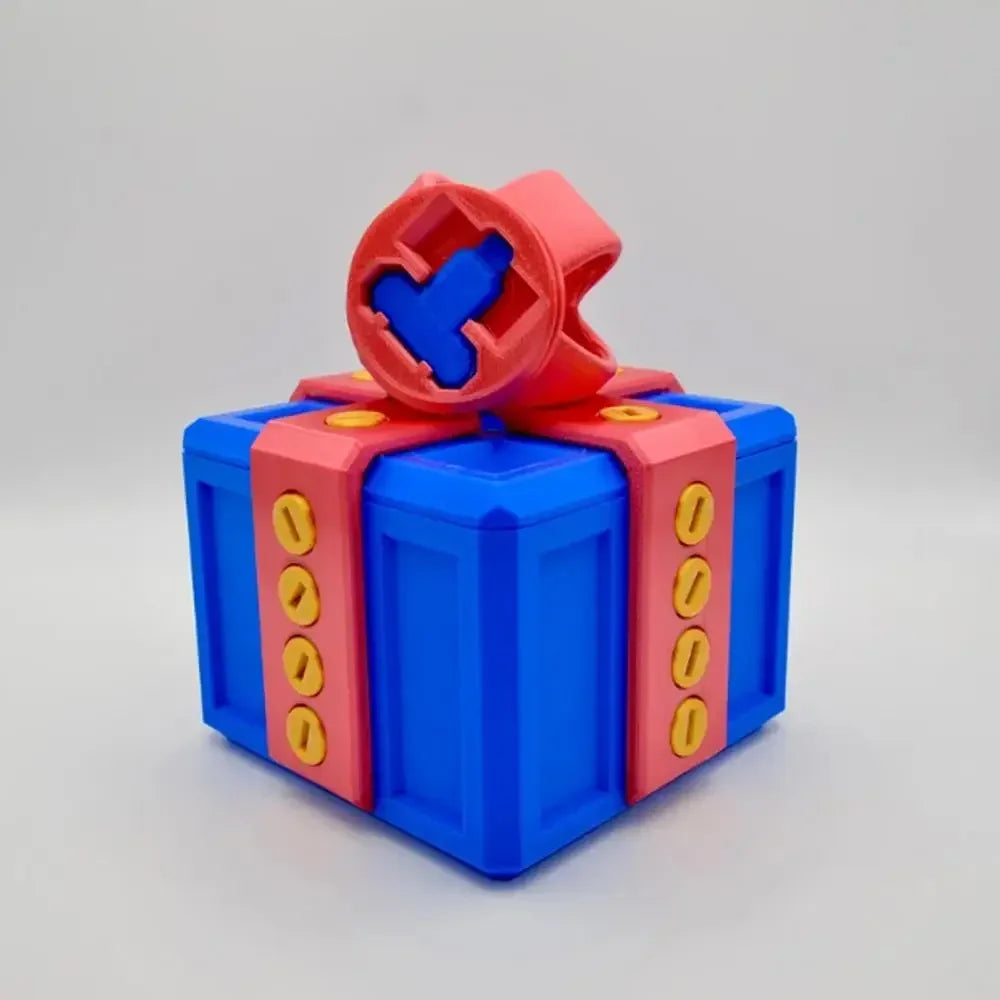 Annoying Gift Box with Screws Large Annoying Gift Boxes Prank Screw Box 3D Printed Figurines & Miniatures Card Container Gift