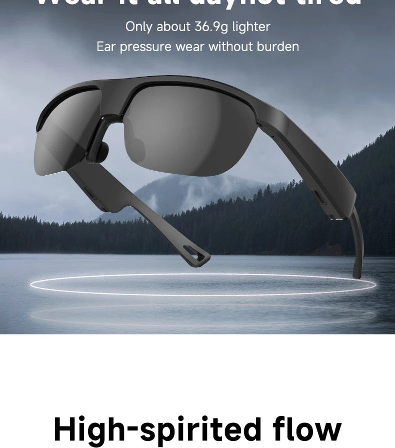 2025 New fashion smart glasses can be superimposed myopia glasses Bluetooth call music play Click to take photos for Android iOS