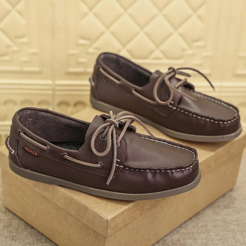 Men Loafer Shoes High Quality Handmade Wear-Resistant Genuine Leather Casual Shoes Business Luxury Dress Designer Shoes Driving