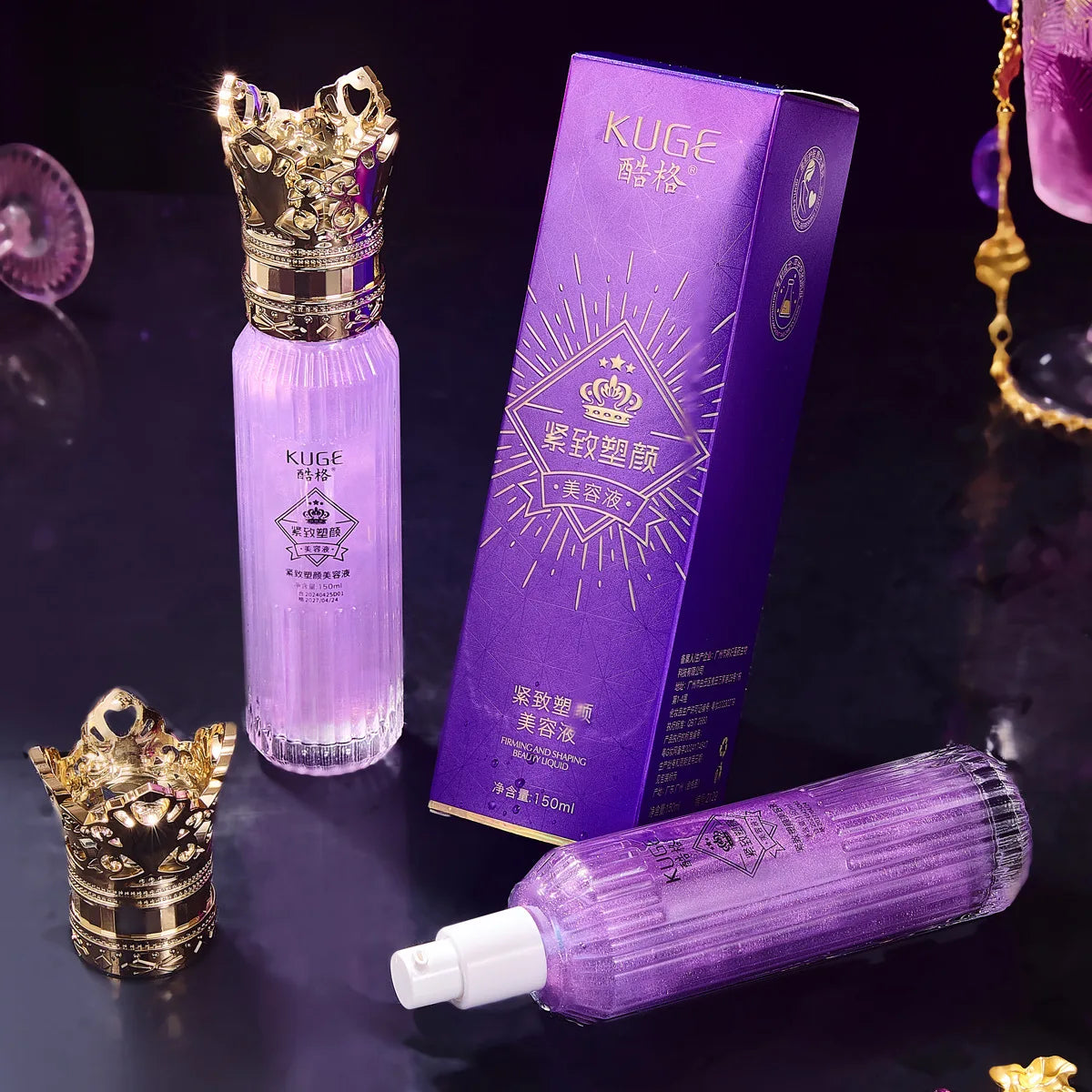 Crown Lady Essence Anti Wrinkle Pearl face Toner Firming Facial Lotion skin care Cosmetics face care Make-up for women 100ml