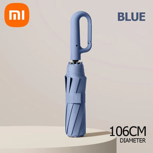 Xiaomi Strong Windproof Automatic Umbrella 72 Bones Sunshade Uv Protection Folding Umbrella Buckle Rain Large Parasol For Women