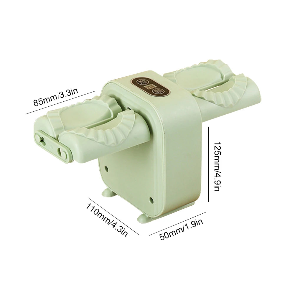 Automatic Dumpling Maker Mould Machine Household Press Double Head Dumpling Making Mold Machine Empanadas Pierogi Kitchen Gadget