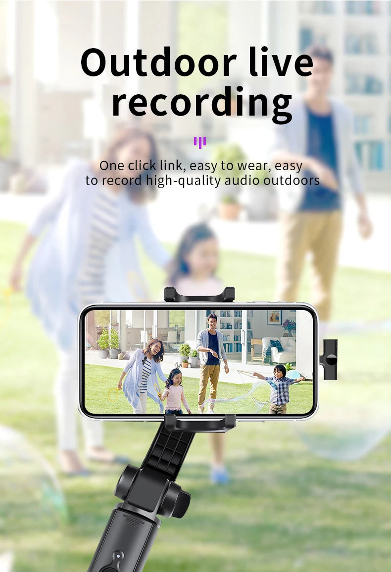New Wireless Lavalier Microphone 2in1 Portable Audio Video Recording Mini Mic for iPhone Android Live Broadcast Gaming Phone Mic