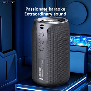 ZEALOT S32 5W Wireless Speakers, Portable Subwoofer Speaker, 1800mAh Battery, 10 Hours Playtime Loud Stereo, Booming Bass.