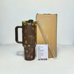 Stitch 40OZ stainless steel insulated cup 304 stainless steel insulated vacuum insulated car cup outdoor sports large capacity - You Offer