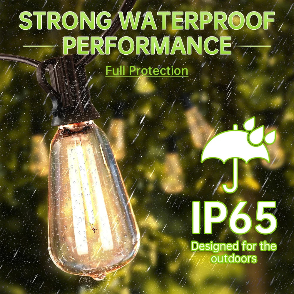 Garden Solar String Lights Led Remote Control Outdoor Lamps Waterproof Outdoor Solar Led Light For Party Camping Tent Decoration