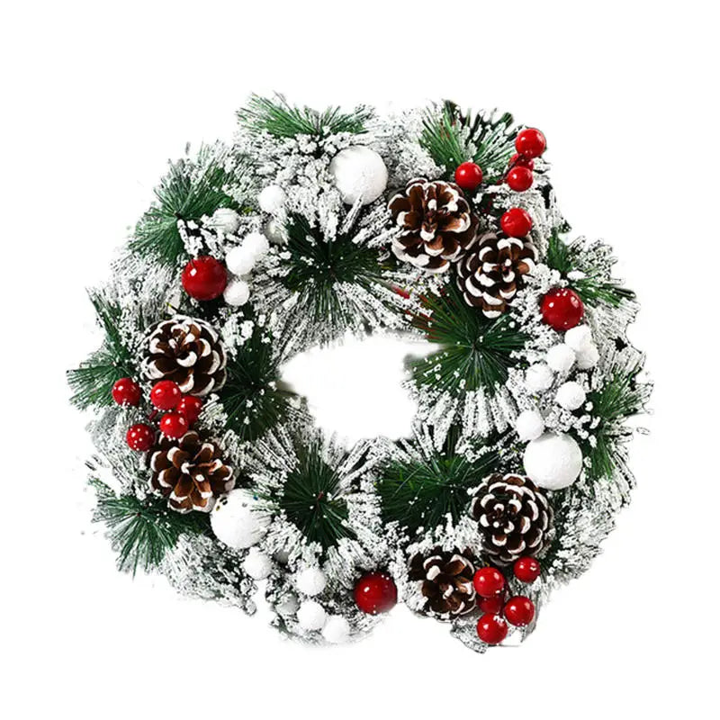 Festive Holiday Wreath For Christmas Halloween Decor Elegant Simulation Door Window Hanging Pendant Home Party Seasonal Decor