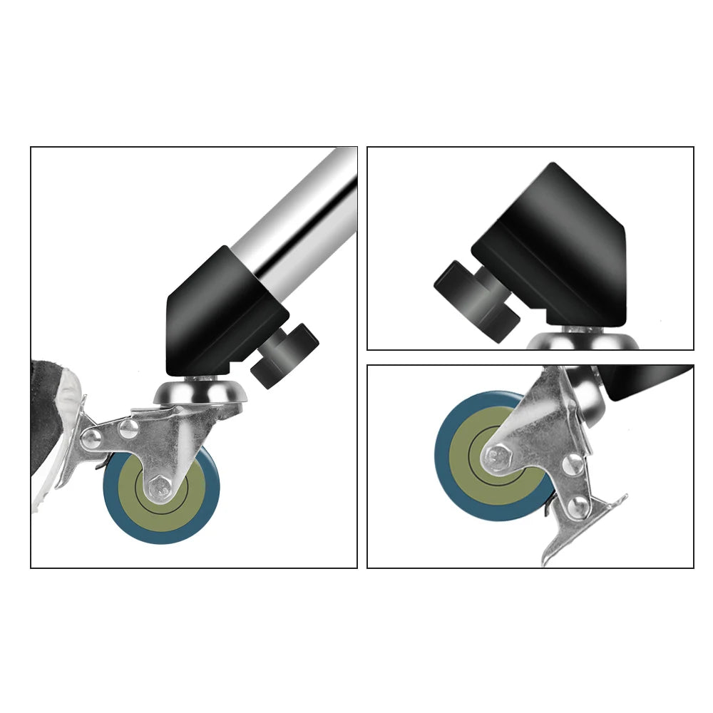 2.9M Tripod Super Stable Big Tripod Foldable Light Stand Lifting Frame Wheels Photography Softbox Photo Studio Stainless Steel