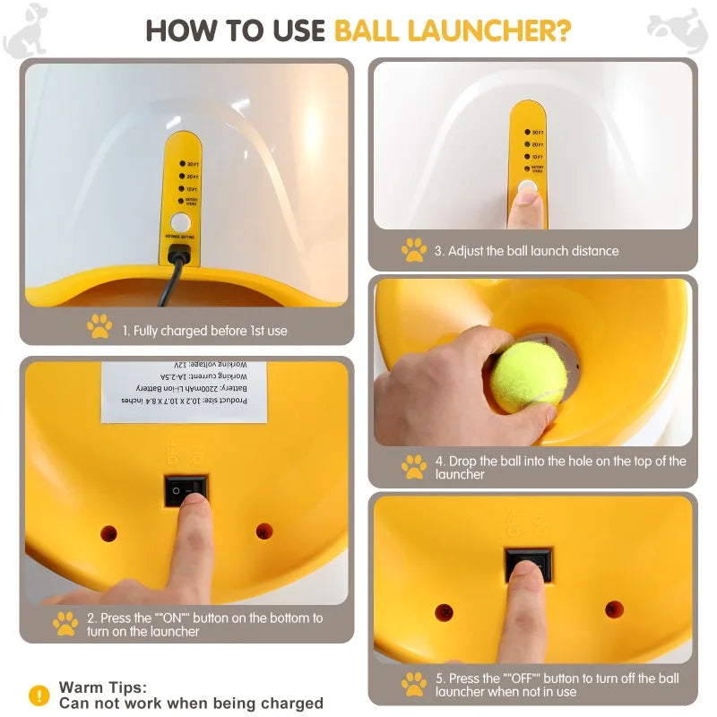 Catapult For Dogs Ball Launcher Dog Toy Tennis Ball Launcher Jumping Ball Pitbull Toys Tennis Ball Machine Automatic Throw Pet