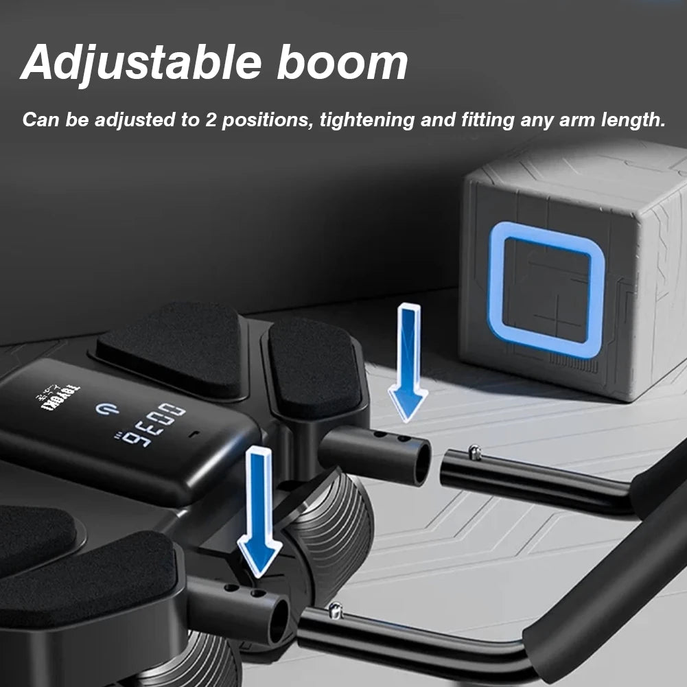 Ab Roller Wheel Abdominal Exercise Roller Automatic Rebound Muscle Strengthening Trainer Core Strengthening Trainer for Adults