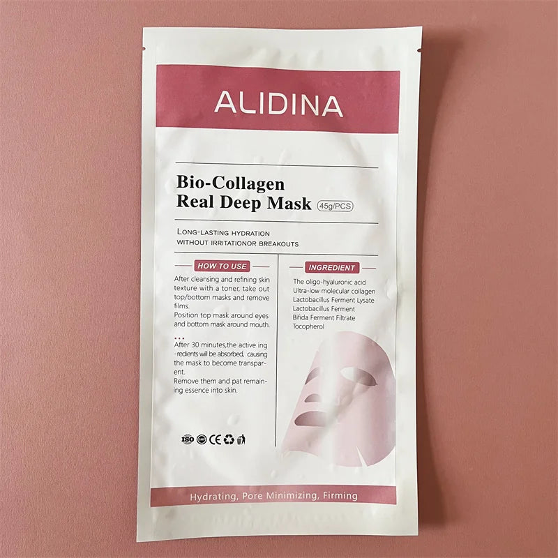 ZS Korean Glass Skin Collagen Mask Bio-Collagen Deep Hydrating Overnight Mask for Pore Minimizing Elasticity Improvement