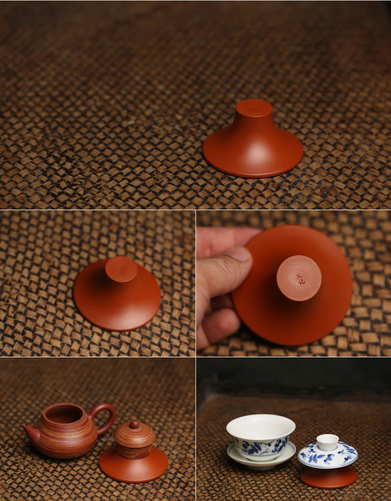 Multi-Purpose ature Ne Zha Clay Teapot Lid Incense Holder Flower Arrangement Stand Tea Ceremony Accories