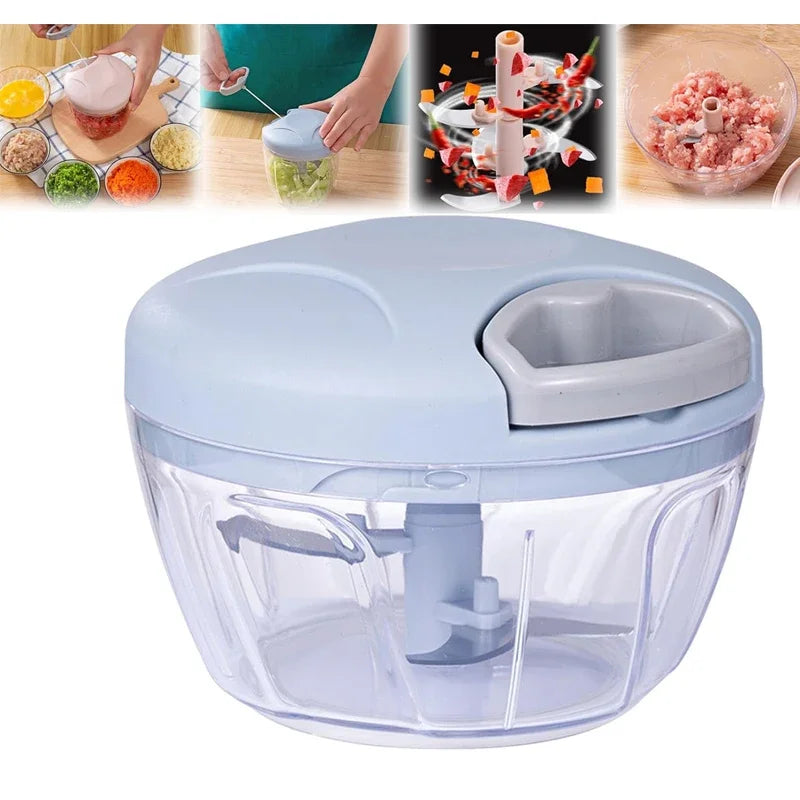 Manual Fruit Vegetable Chopper Hand Twist Pull Food Cutter Onion Nuts Grinder Mincer Shredder Garlic Cutter Kitchen Accessories
