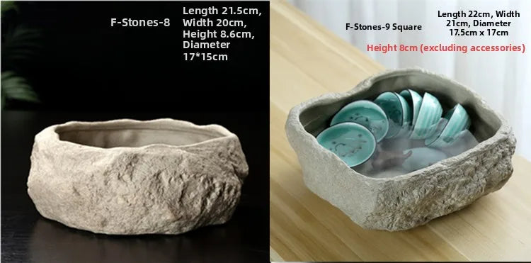 Large Size Cerc Tea Waing Basin Simulated Home Living Room Tea Cup Basin Tea House Coarse Cercs Tea Ceremony Accor...