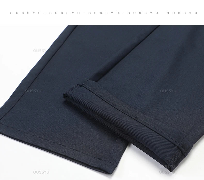 Spring Summer High Quality Luxury Straight Business Suit Pants Men Bamboo Fiber Designer Elegant Casual Long Formal Trouser Male - You Offer