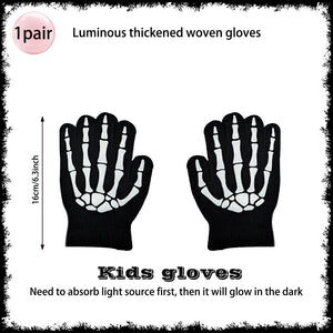 Horror Halloween Grim Reaper Hooded Cloak Skull Scarf Night Glow Gloves Ghost Head Scythe Adult Kids Scary Halloween Decorations