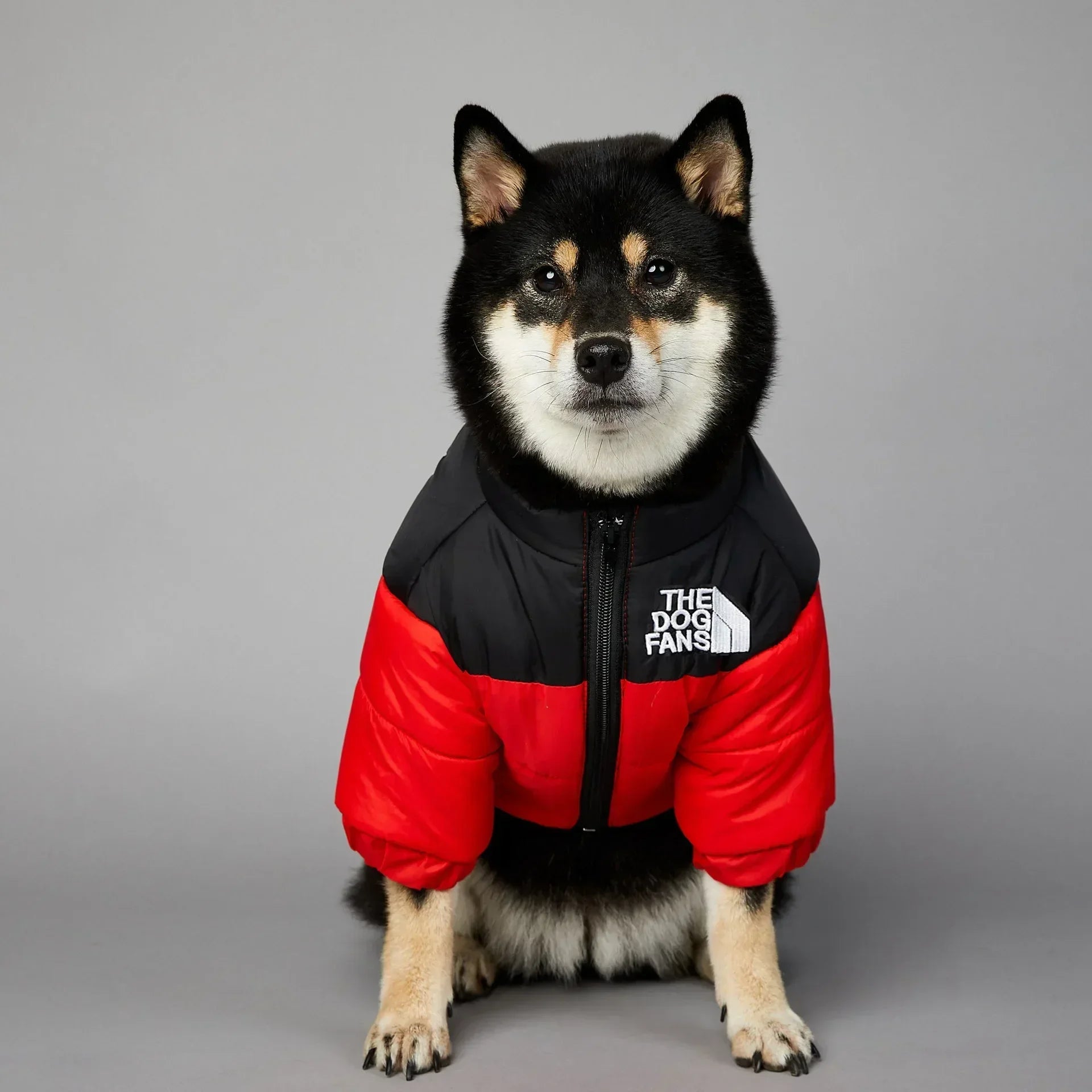 Puppy Coat Dog Down Jacket The Dog Fans Winter Pet Clothes for Small Medium Dogs Warm Thick Dog Vest French Bulldog