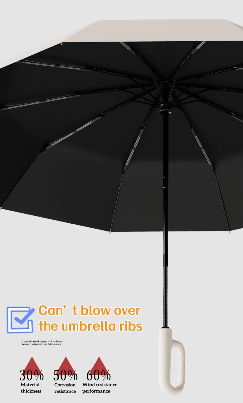 Xiaomi Strong Windproof Automatic Umbrella 72 Bones Sunshade Uv Protection Folding Umbrella Buckle Rain Large Parasol For Women