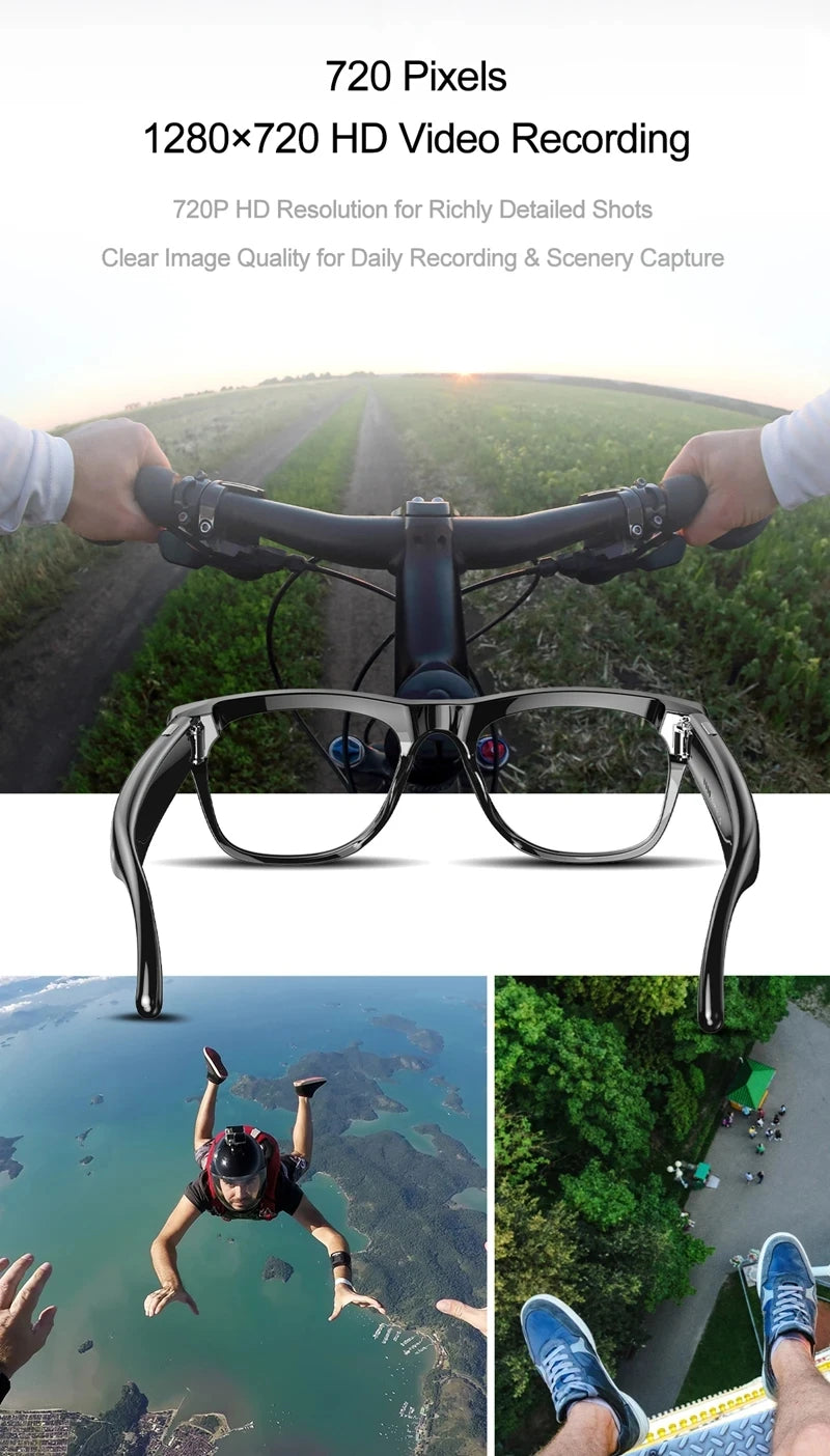 VIVO 6K HD AI Smart Glasses Photochromic Multifunction Bluetooth Calling Voice Assistant Music Player Translate Camera 2026 HOT